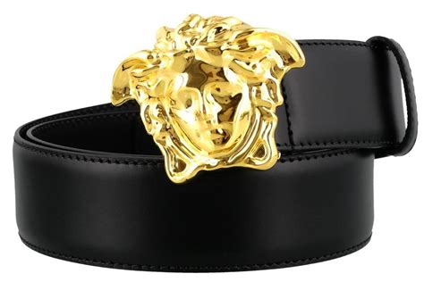 versace palazzo belt black|Versace medusa belt all black.